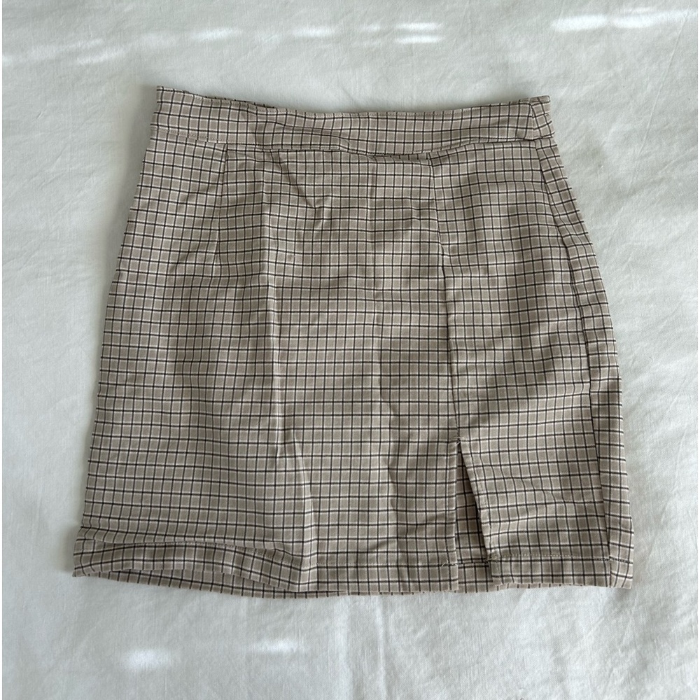 Garage Plaid Mini Skirt